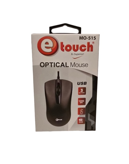 Mouse Óptico Premium e-touch (MO-515) | Precisión y Estilo Superior