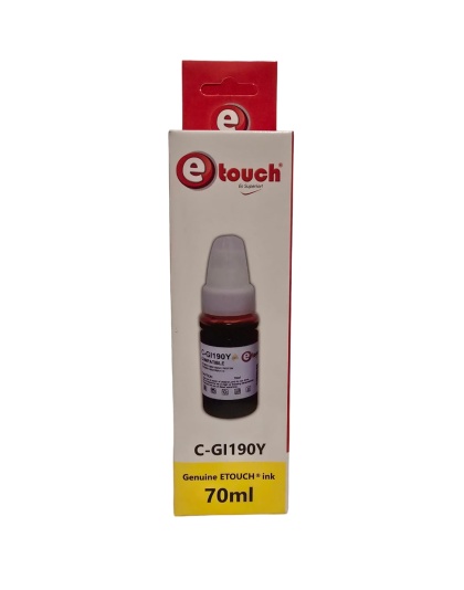 Tinta e-touch G-GI190Y Yellow (70ml) | Especial para Canon PIXMA Serie G