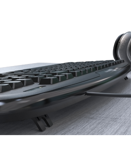 Teclado Klip Xtreme KKS-050S | Elegancia y Control en Negro Azabache